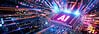 VideoValet Header Image Showing AI in cyberspace creating content